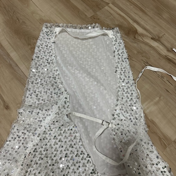 Peppermayo White Sequin Mini Dress - Picture 4 of 4